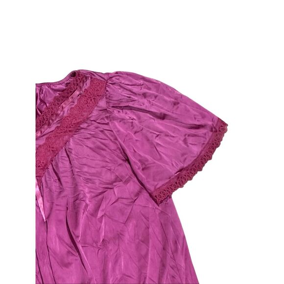 Miss Elaine vintage lace ribbon night gown L - Picture 5 of 8